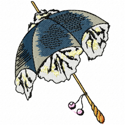 Umbrella Embroidery Design 4 Umbrella Embroidery Design 4